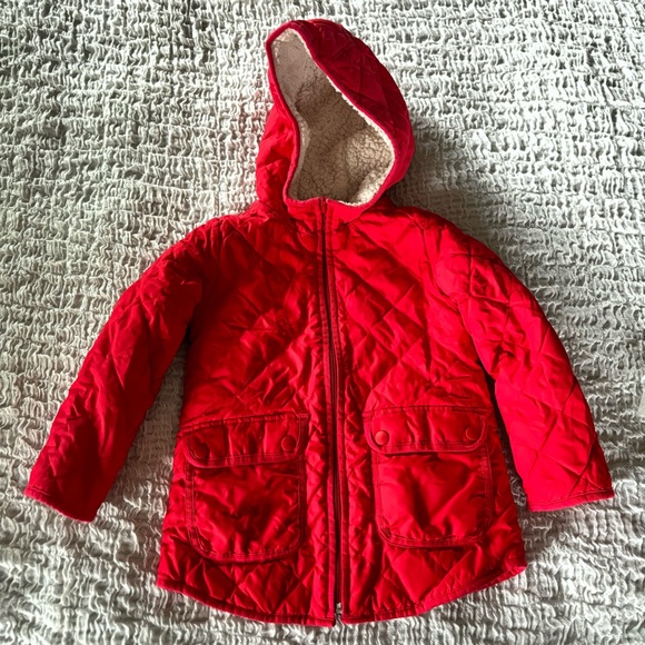 CrewCuts size 4/5 red coat reversible unisex